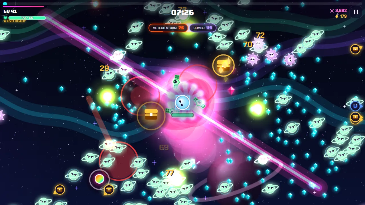 Playing Chroma Storm in Aurora Void